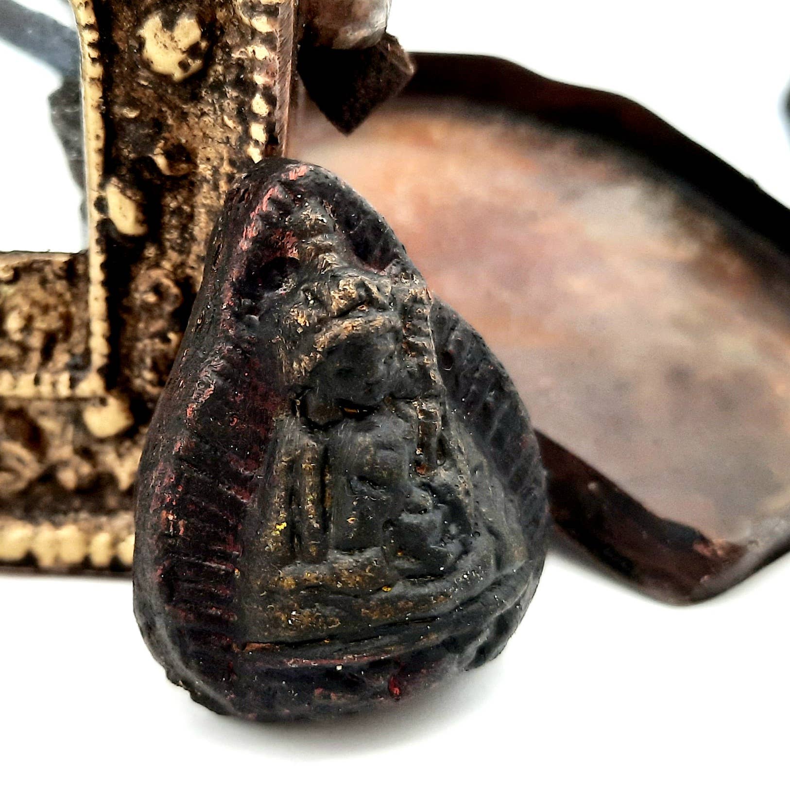 Koperberg – Engroshandel Amulet – Amulet Holder i kobber med vindue og lædersnor5