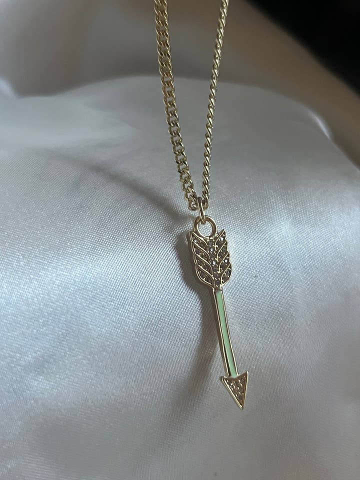 Cupid Enamel Arrow Necklace for wholesale by GALYNT