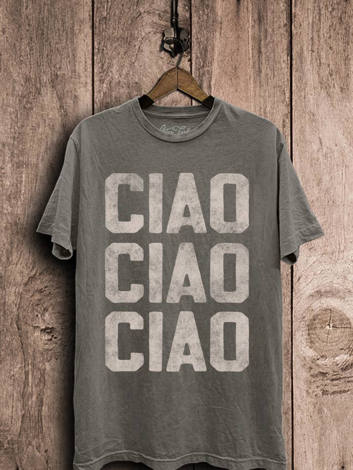 Ciao Graphic Top for wholesale by Lotus Fashion Collection