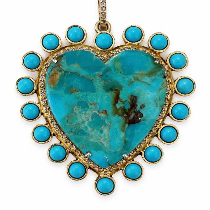 Turquesa + Corazón de Diamante para venta al por mayor de Karli Buxton