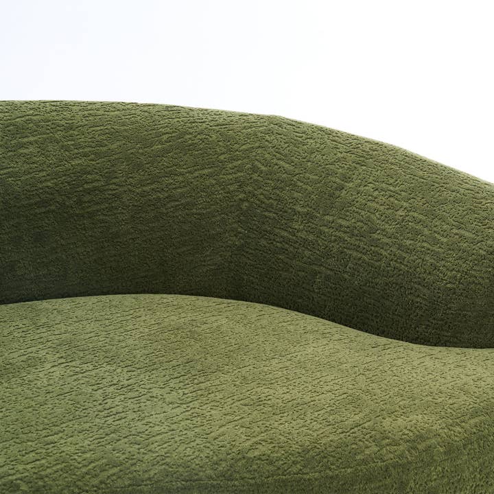39F Inc. - Wholesale Sofa - LY-025 110'' Forest Green Chenille Curved Modular Sofa10