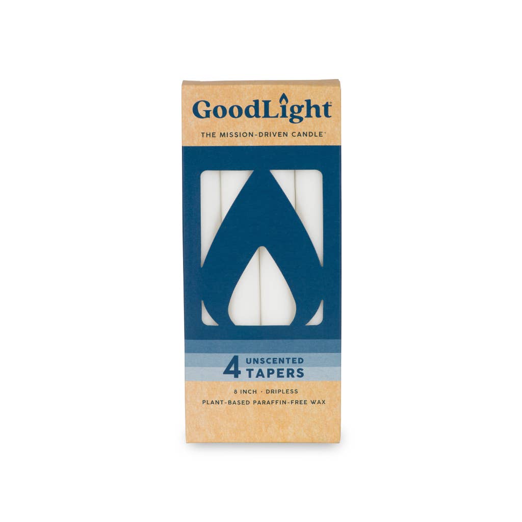 GoodLight Natural Candles – Großhandel Konische Kerze/Kerzenhalter – Stabkerzen | 4er-Packung0