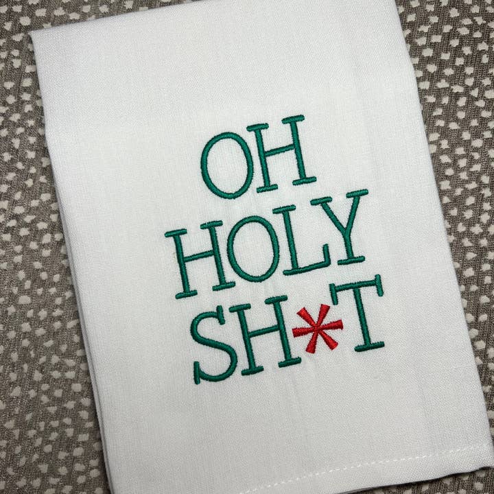 Oh Holy Sh*t Kitchen Towel for wholesale by Oh Happy Day Shoppe