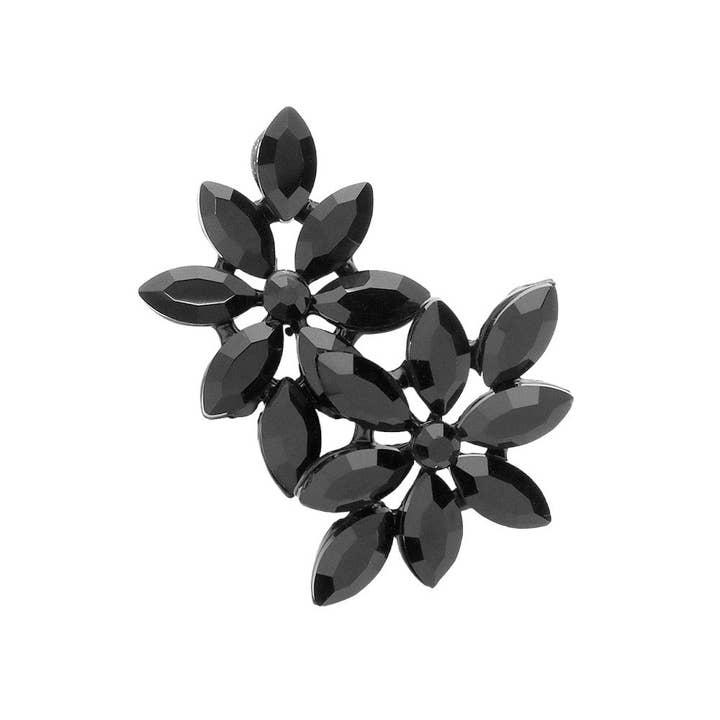 Floral Marquise Stone Cluster Evening Earrings for wholesale by Shopping2help