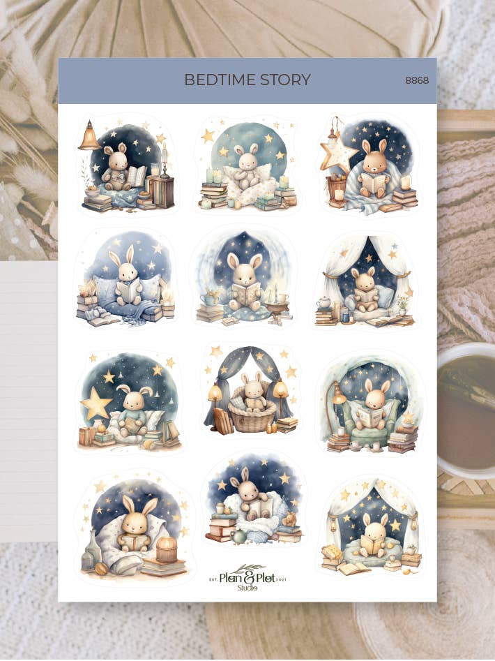 Bedtime story | Stickers for wholesale by Plan & Plot Studio