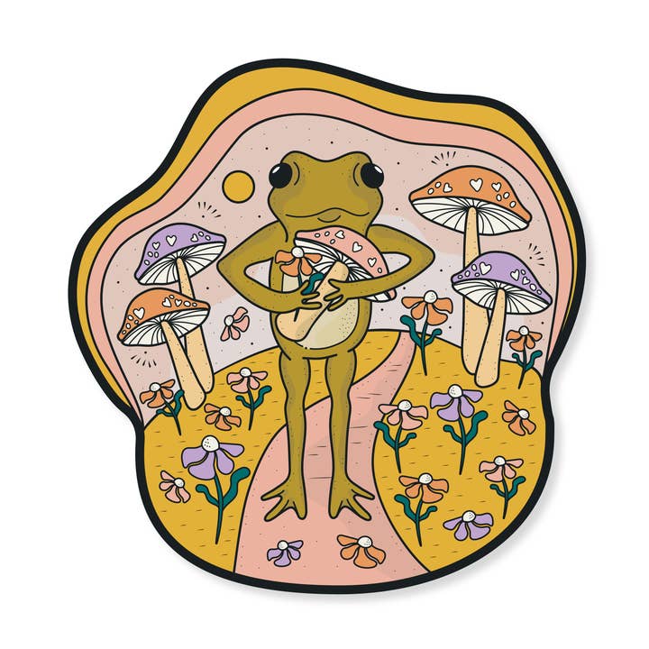 Graphic Heart - Wholesale Sticker - Friendly Froggy- Vinyl Sticker0