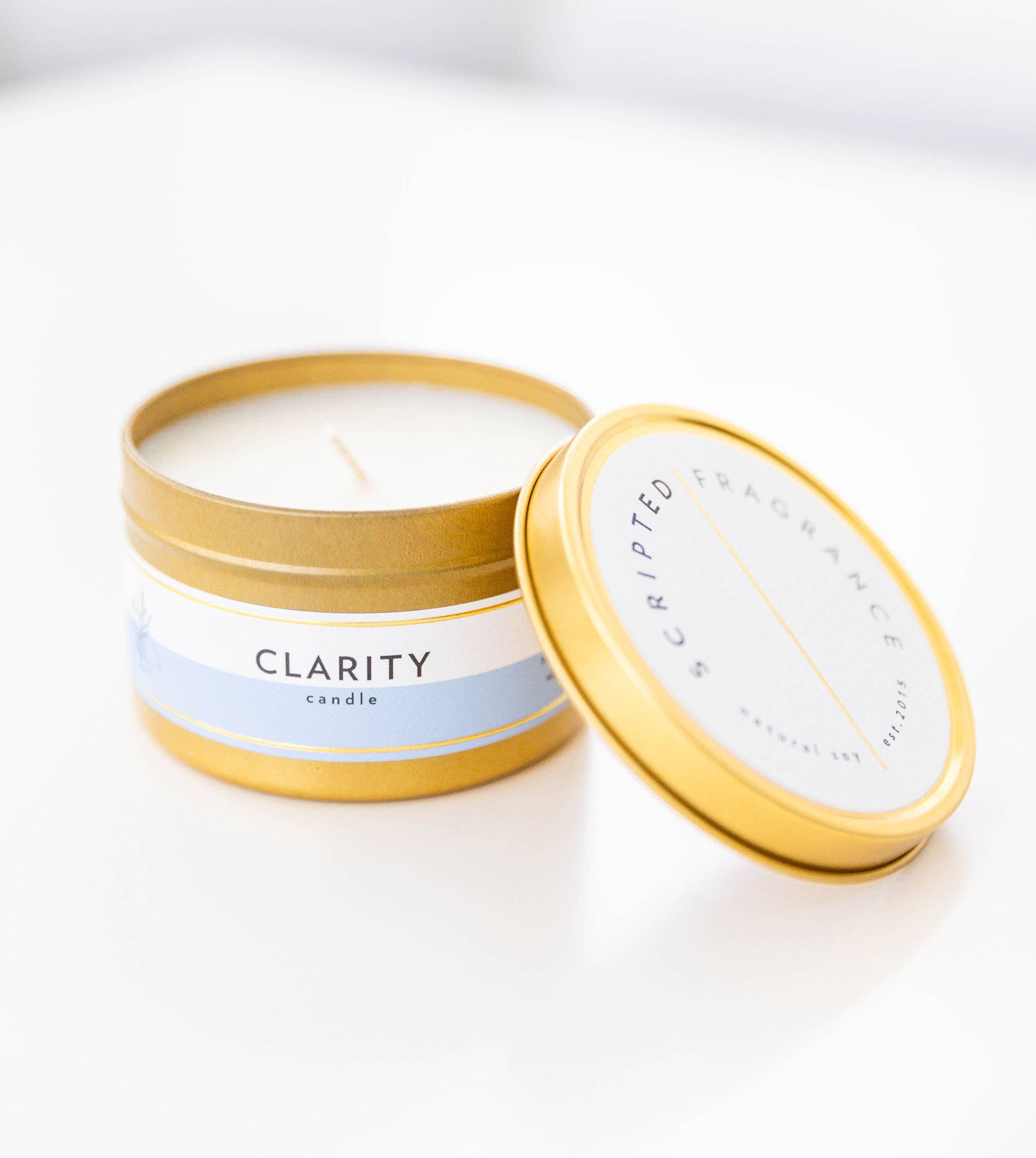 Scripted Fragrance - Wholesale Jar/Filled Candle - Clarity Wellness Meditation Soy Candle6