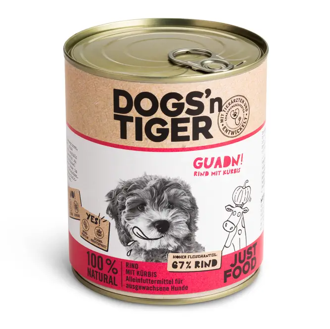 Dogs’n Tiger – Großhandel Tiernahrung – Hund – Dogs’n Tiger Adult Hundefutter Guadn Rindfleisch & Kürbis0