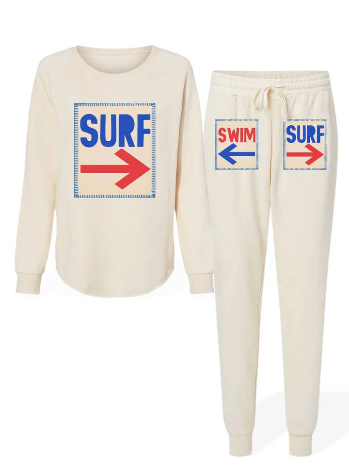Surf / Swim Wave-Washed Sweatsuit for wholesale by Cabana Club California