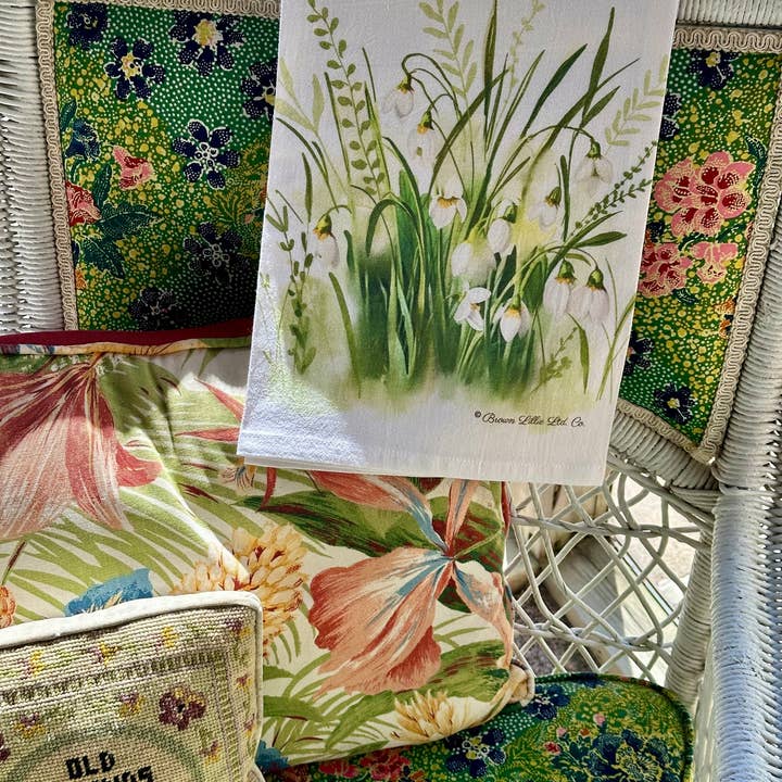 Brown Lillie – Großhandel Geschirrtücher – Schneeglöckchen Blumen 28" Bestes Geschirrtuch | 100% Ringspun-Baumwolle6