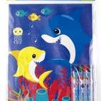 Tiny Mills – Livro para colorir - Crianças e bebés por atacado – Livros de colorir da família do tubarão com lembrancinhas de cera7