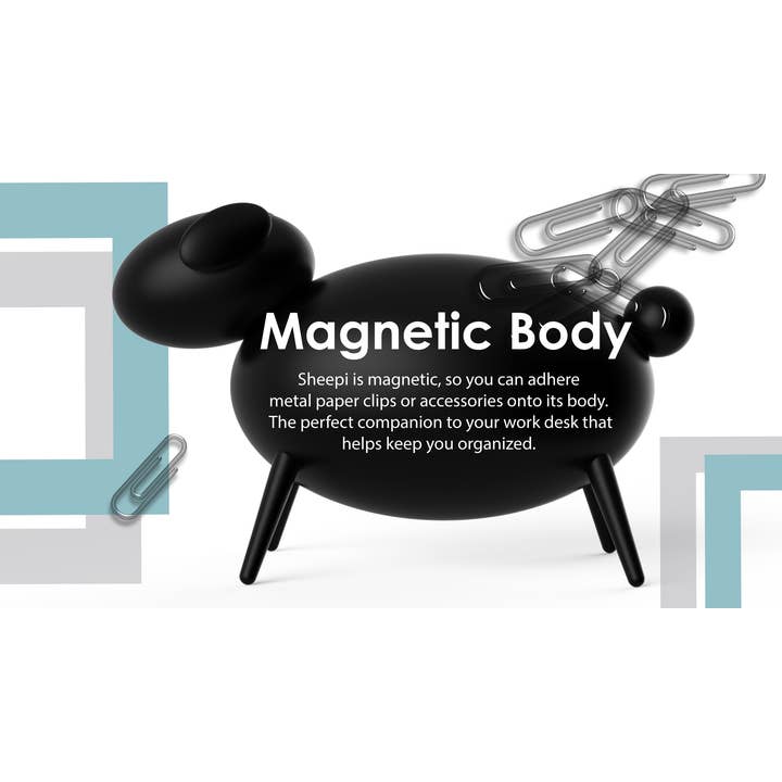 Allocacoc DesignNest - Venta al por mayor Clips - Soporte magnético Sheepi para sujetapapeles8