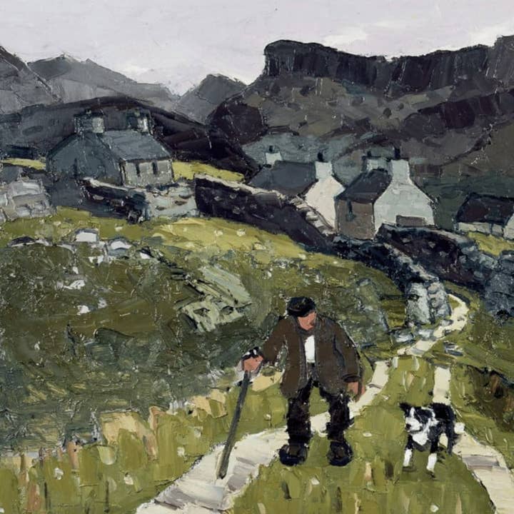 LLGC Kyffin Williams The Way to the Cottages for wholesale by Alff a Bet Design