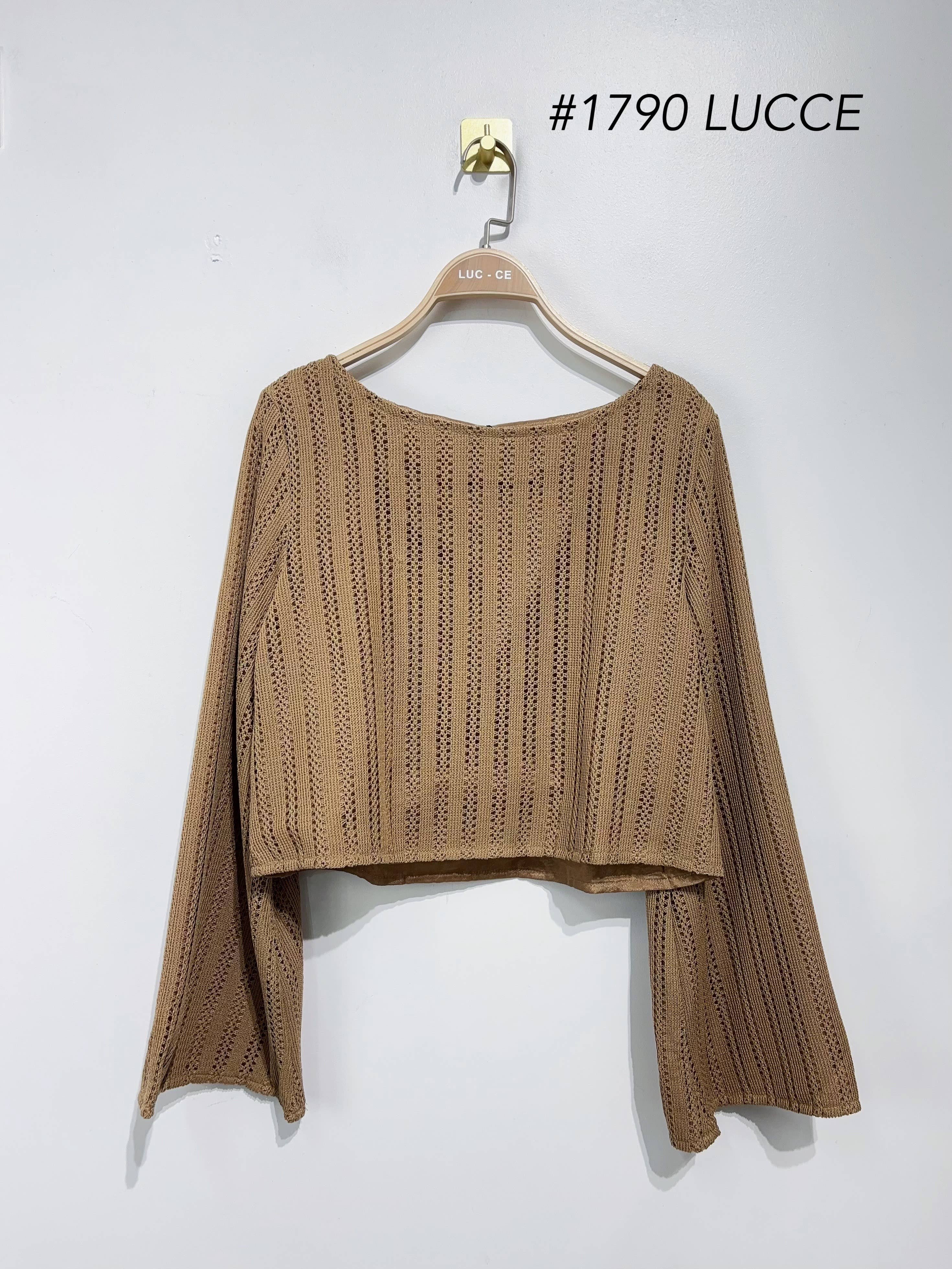 LUCCE - Wholesale Top - Maternity - Long-sleeve openwork top - PU17902