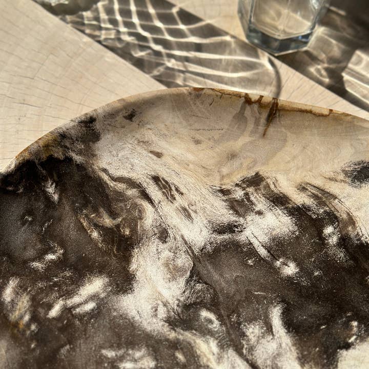 Office Objets - Wholesale Decorative Plate/Dish/Bowl - Very large catchall or dish in petrified wood8