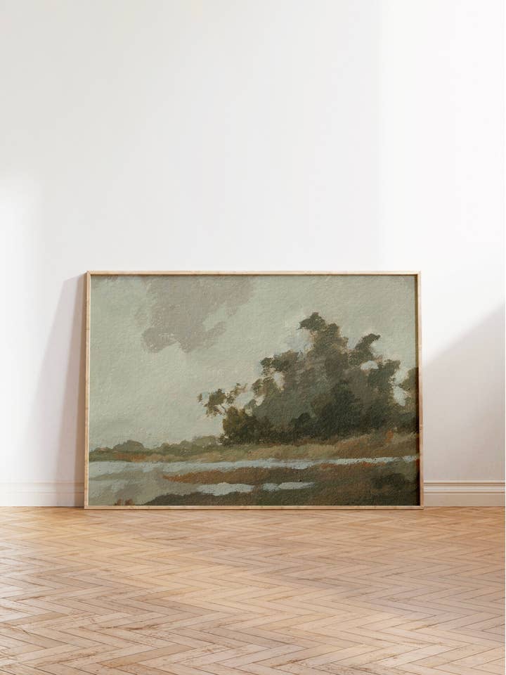 Neutral Landscape Giclée Print for wholesale by David Brazier Art