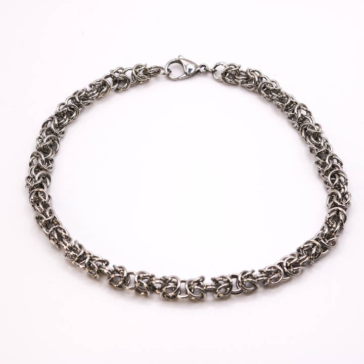 Synthetic Youths - Wholesale Choker/Collar - Byzantine Stainless Steel Chainmaille Choker6