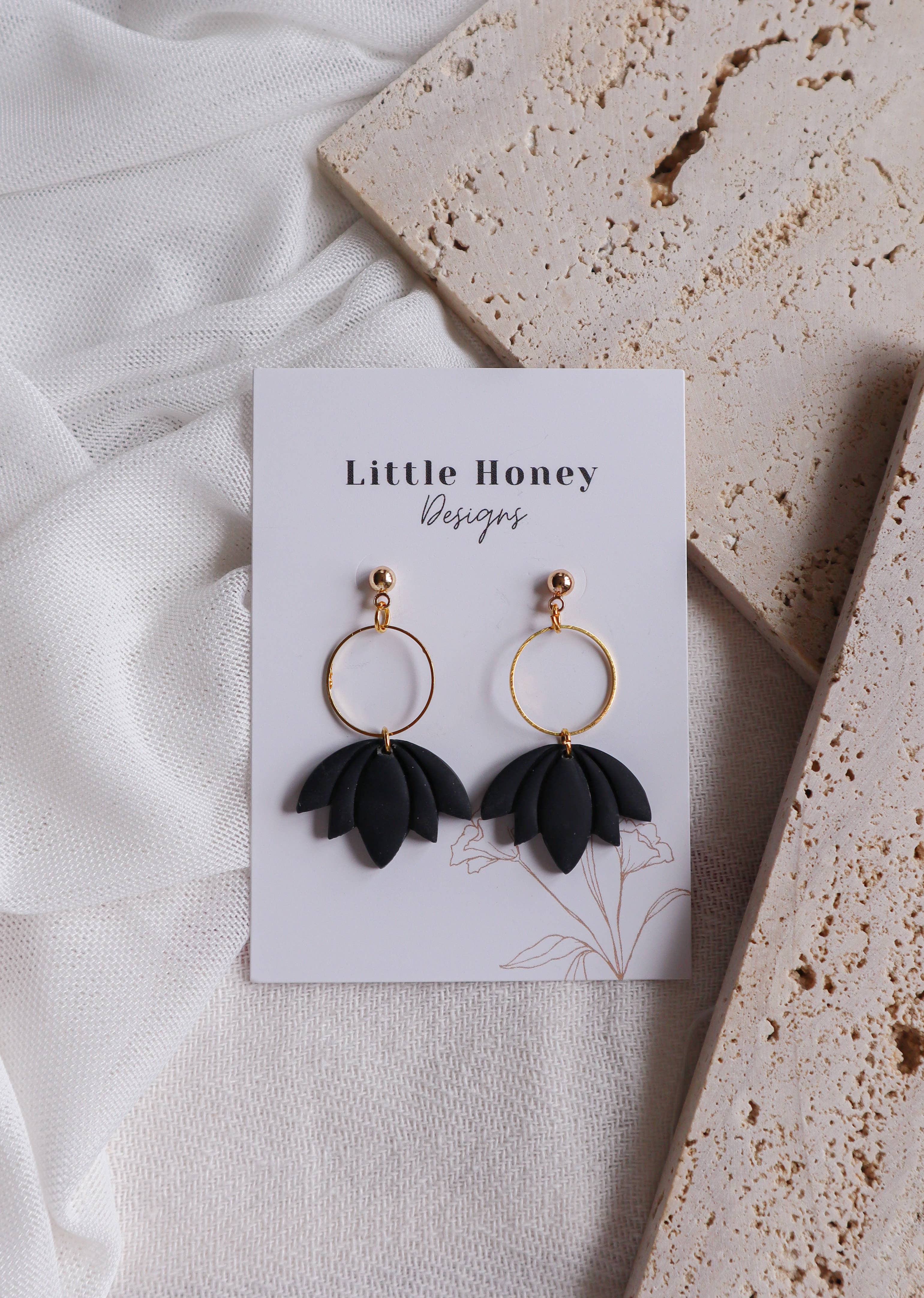 Little Honey Designs - Wholesale Dangle Earrings - The Acacia Handmade Polymer Clay Dangle Earrings6