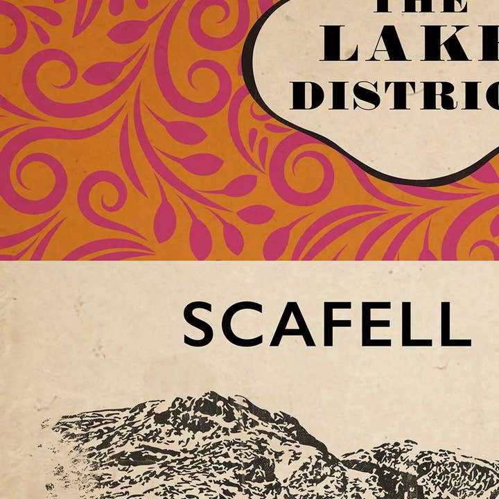 The Northern Line – wholesale Poster – Scafell Pike - Cumbrian Classic Poster print2