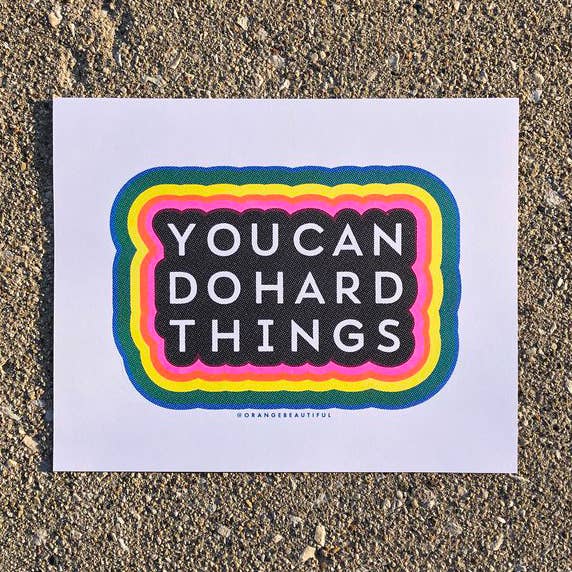 Puoi fare cose difficili | RISO Print per la vendita all'ingrosso da parte di OrangeBeautiful