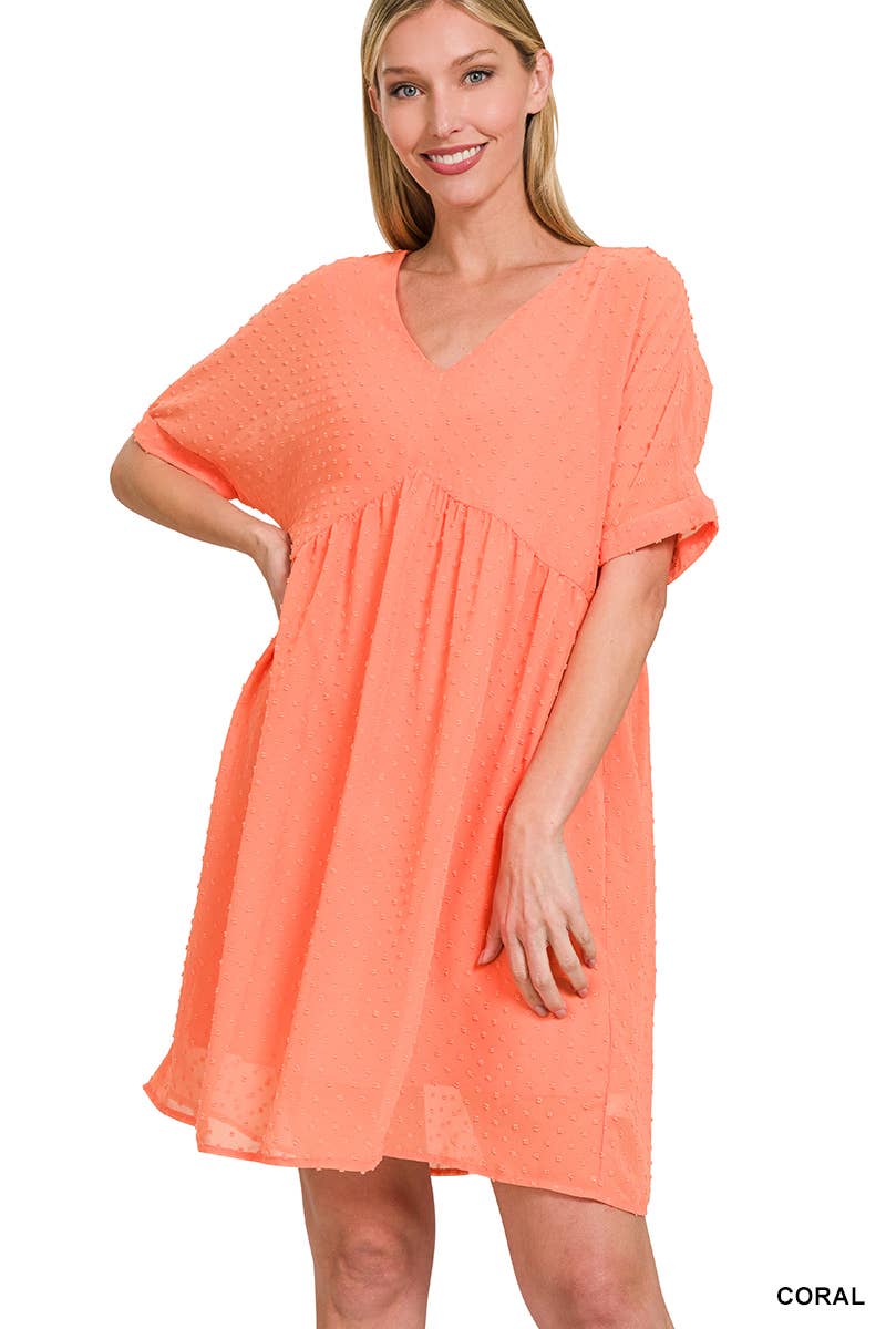 42POPS - Wholesale Dress - Women's - `.Swiss Dot Babydoll Dress Collection5