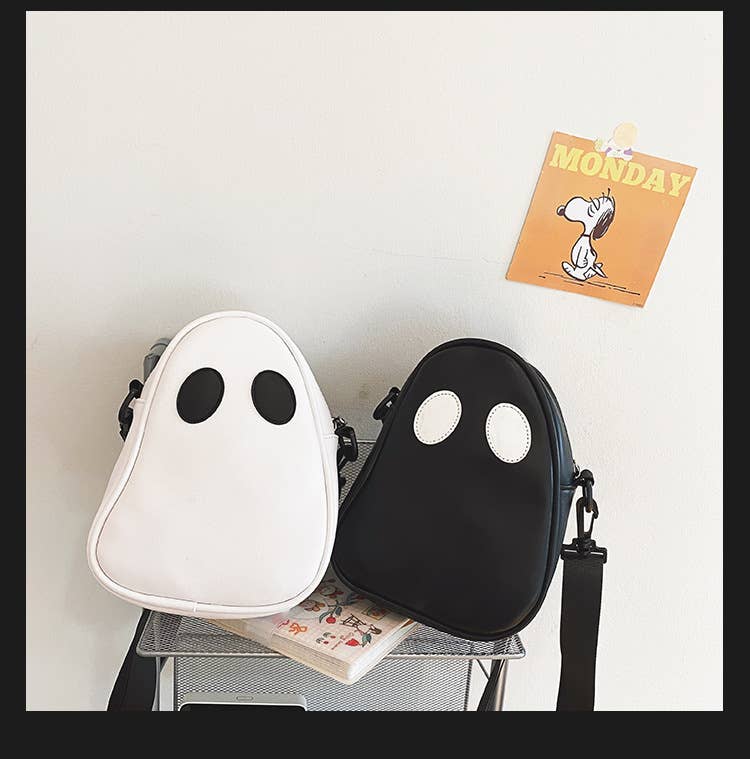 Comely Fashion - Wholesale Crossbody Bag - Women's - PU Leather Halloween Ghost Cute Crossbody Bay12