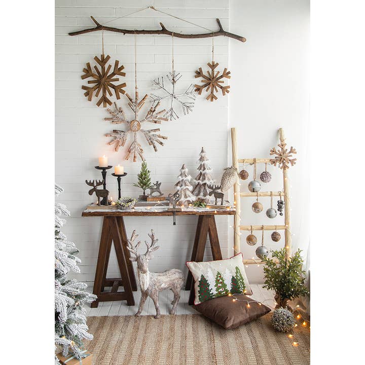 A&B Home Group Inc. - Wholesale Ornament - D4" Ball - Brown/White5