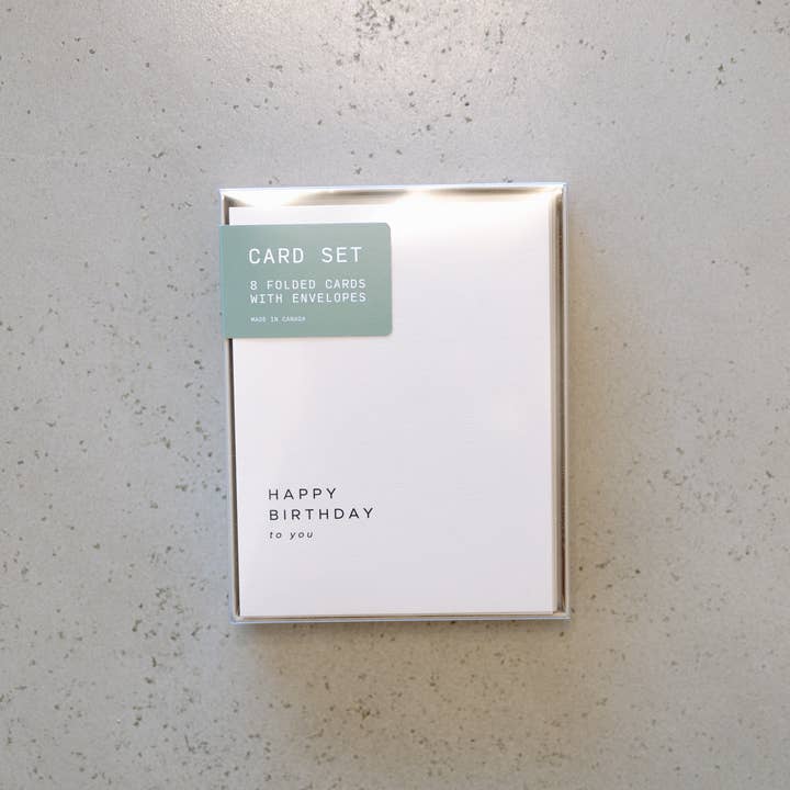 Tillykke med fødselsdagen | Æske sæt med 8 for engroshandel hos The Mailroom Fort Langley