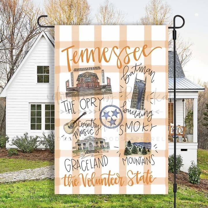 Tennessee Around the Town Garden Flag for wholesale by Doodles By Rebekah