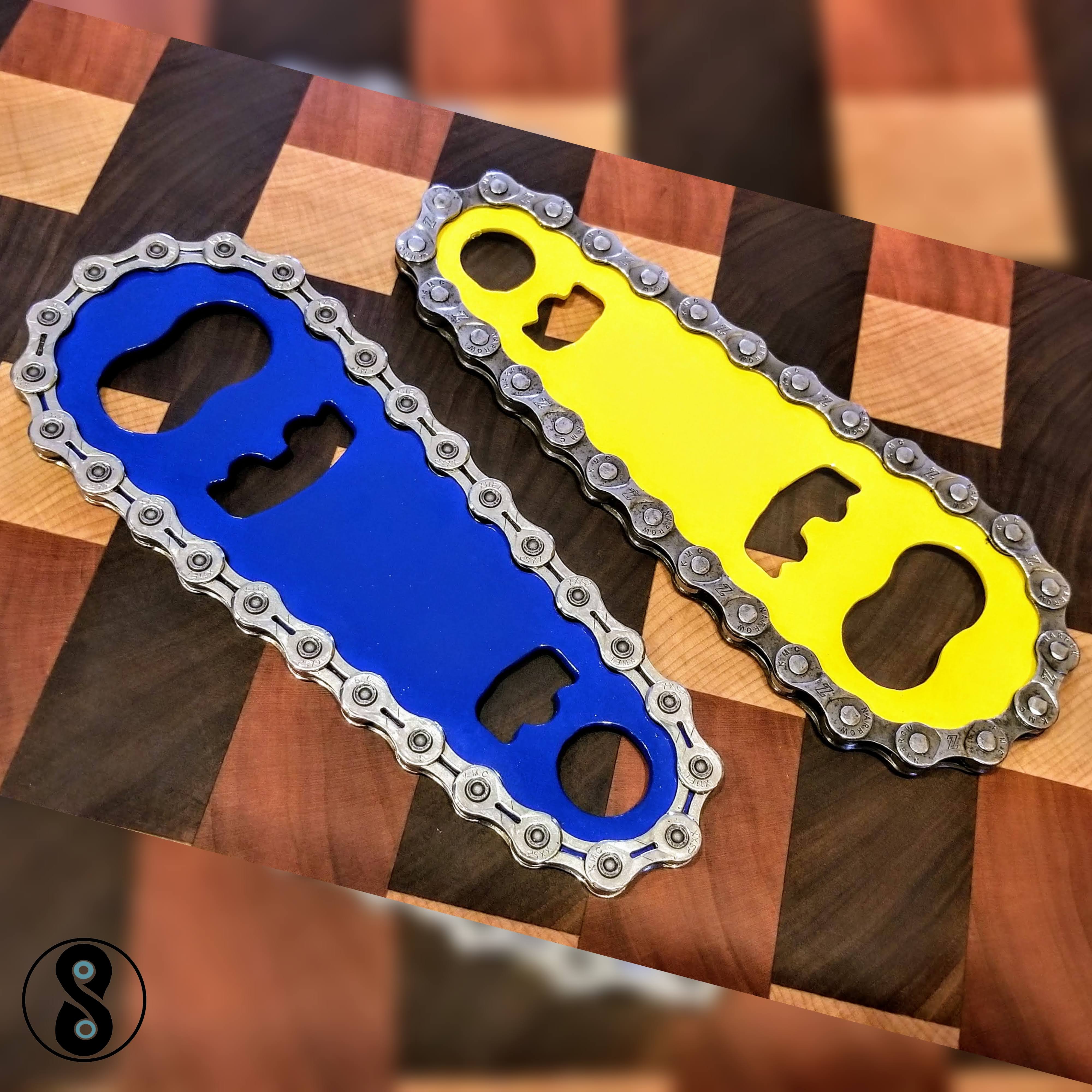 Tinkering Cyclist - Wholesale Bottle/Wine Opener - Upcycled Bike Chain Barware Bottle Opener1