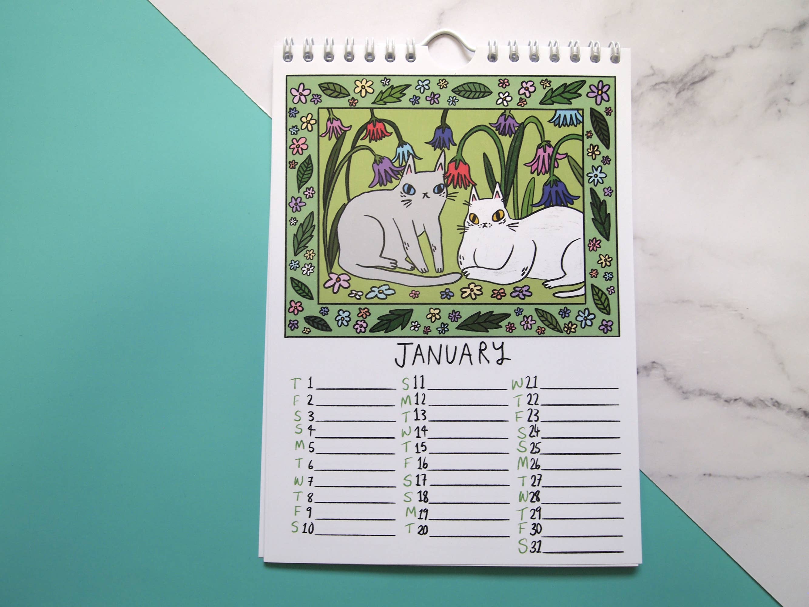 I LIKE CATS - Vente Calendrier - J'aime le calendrier mural A5 Chats 20267