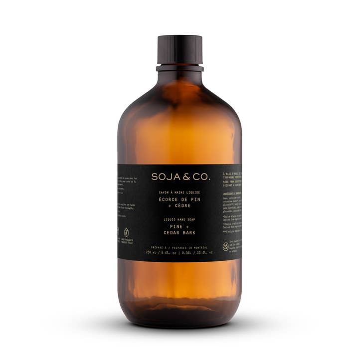 SOJA&CO.® - Wholesale Hand Soap/Wash - Liquid Hand Soap | Pine + Cedar Bark