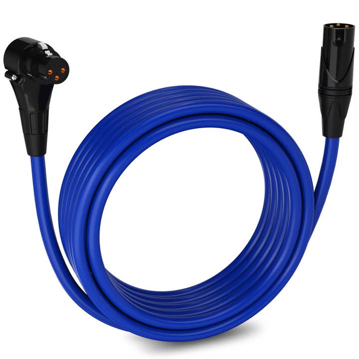 LyxPro - Wholesale Music Accessory - Microphone XLR Angled Female Cable 3 Pin Mic Cable Pro Audio20