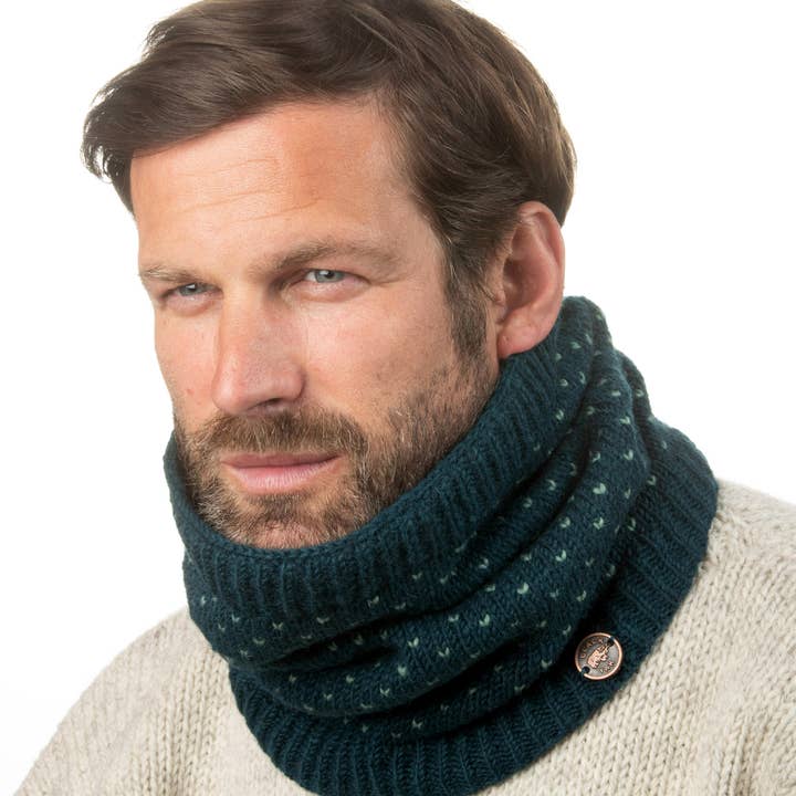 Black Yak Ltd - Wholesale Neck Gaiter/Snood - Men's - Tick Snood - Hand Knitted Wool - Fair Trade3