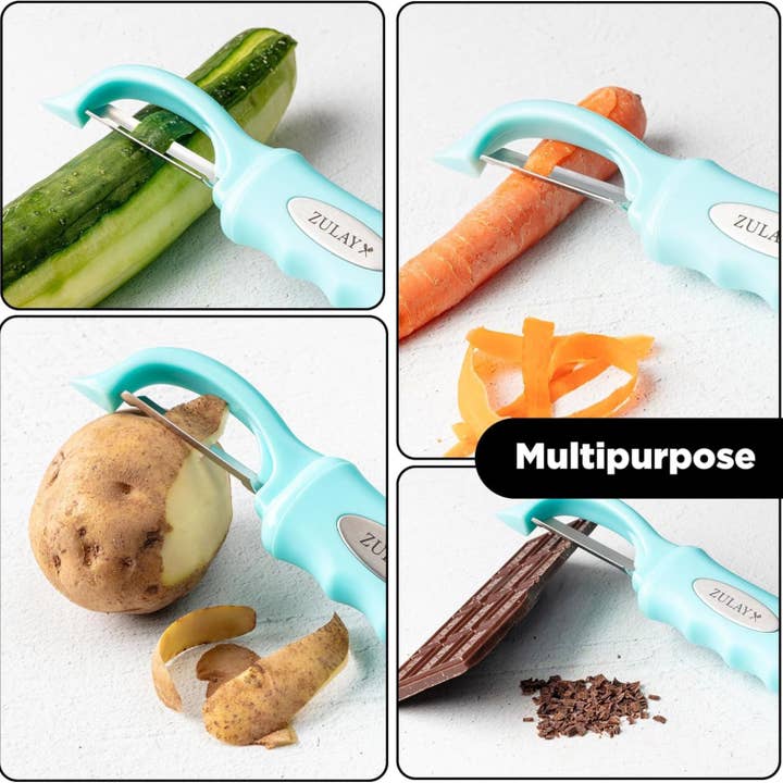 Zulay Kitchen - Wholesale Peeler - Stainless Steel Swivel Fruits & Vegetable Peeler13