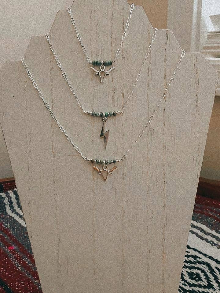 Dainty paperclip bull Choker for wholesale by The peachy cactus boutique