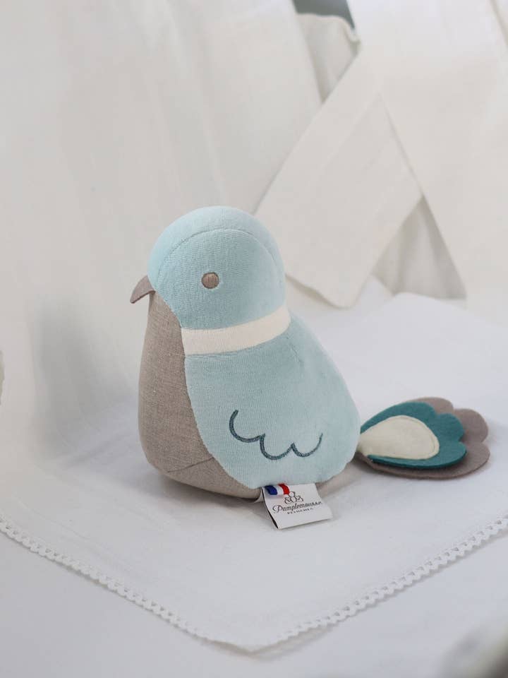 Musical Bird Blue for wholesale by pamplemousse peluches