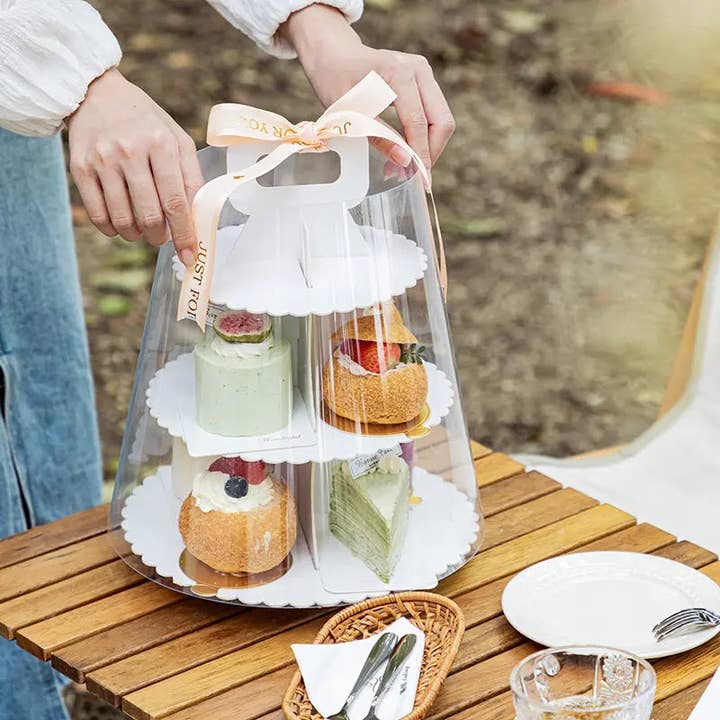 Elegant Design Supply - Wholesale Cake Stand - 2 Tiers Round Bakery / Cupcakes Dessert Stand