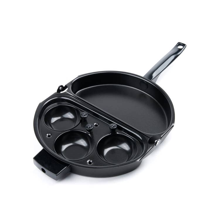 Fox Run Brands - Wholesale Pancake Mix - Fox Run Omelette Pan, Egg Poacher Set, 11.25" x 9.5" x 2.5"