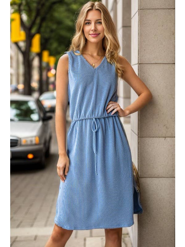HEIMISH - Wholesale Dress - Women's - ED6806-10 SLEEVELESS SOLID MINI DRESS