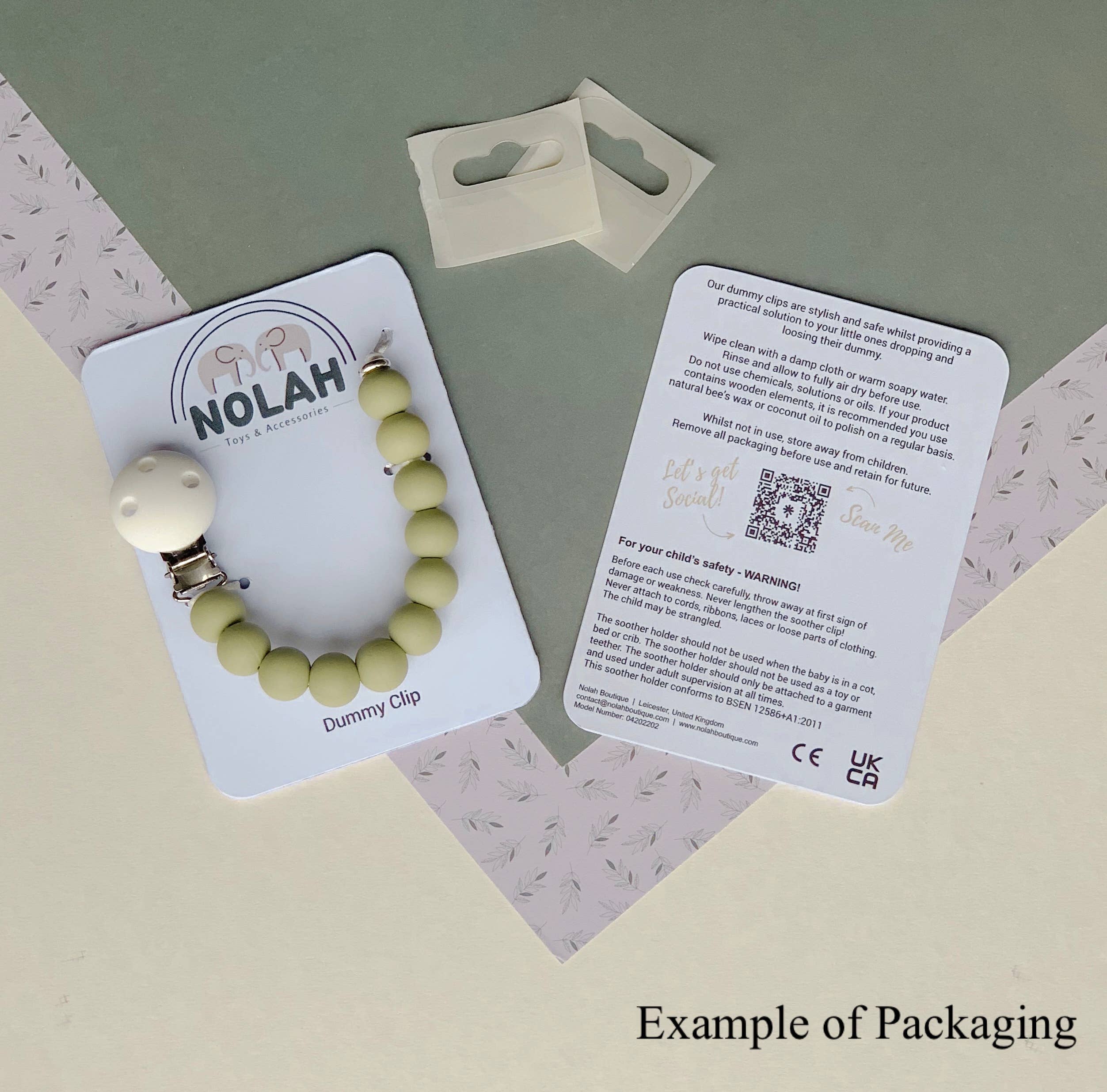 Nolah – wholesale Pacifier clip – Baby – Rainbow Dummy Clip1