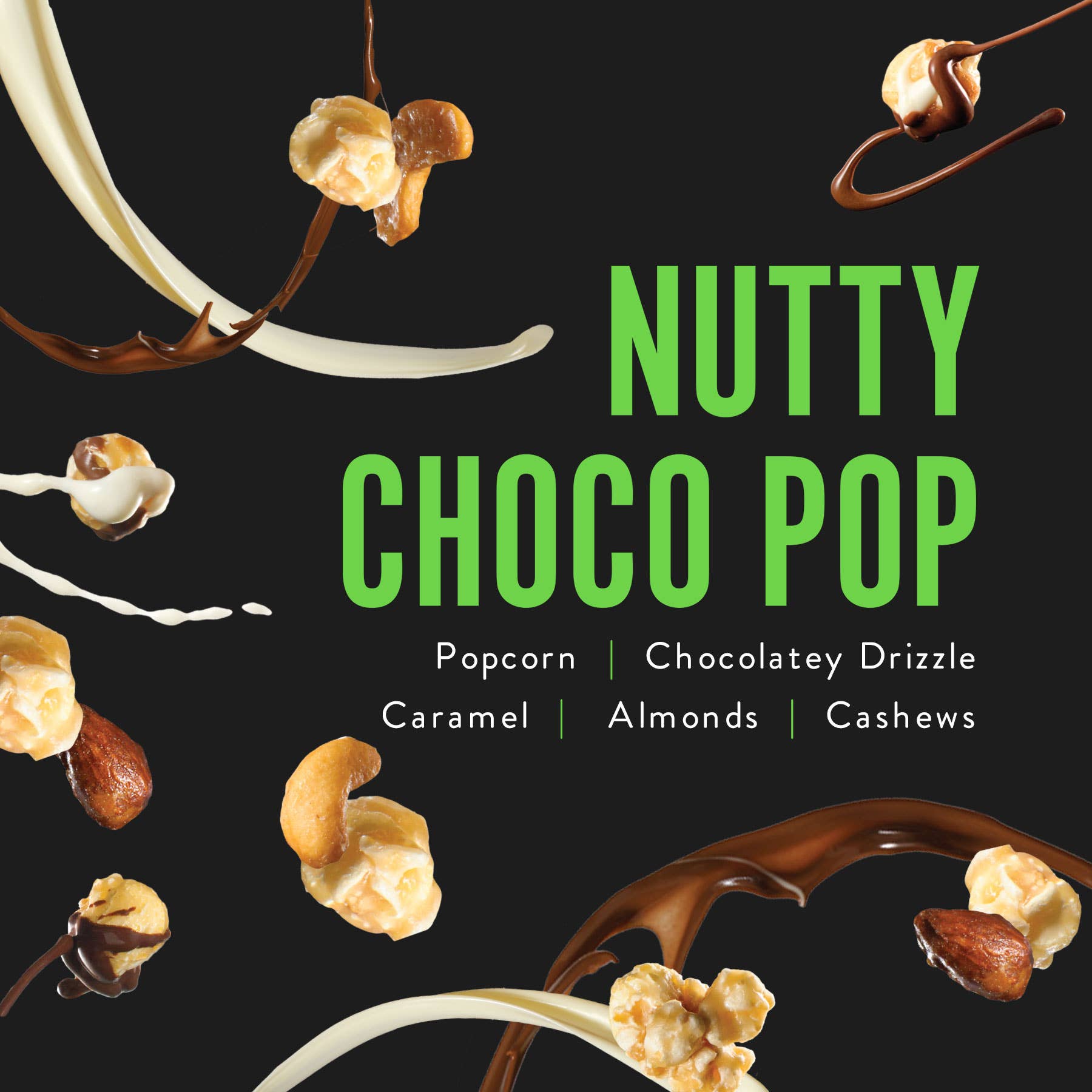 Funky Chunky - Wholesale Popcorn - Nutty Choco Pop | Caramel Corn Chocolate Popcorn |  5-ounce Bags4