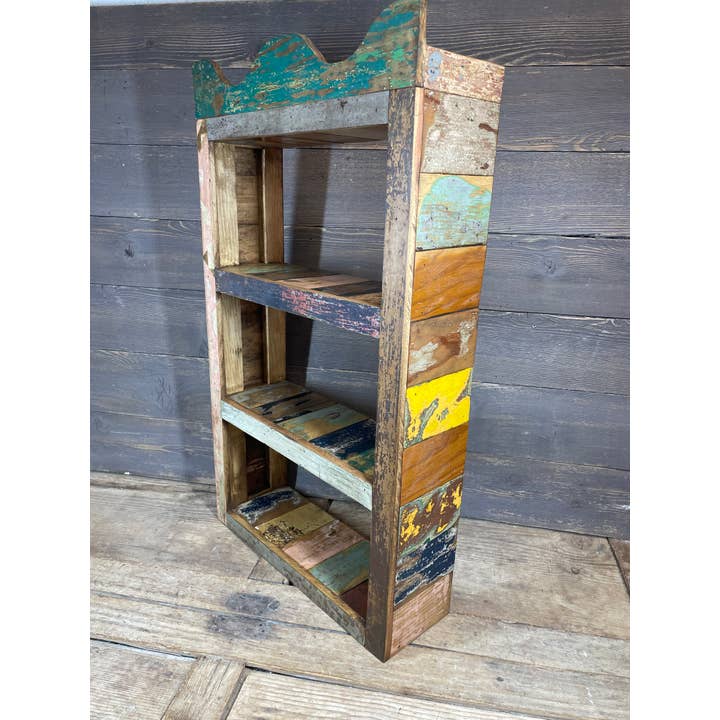 My Amigos Imports - Wholesale Wall Mounted Shelf - Montrose Reclaimed Wood Wall-Shelf-17Wx5.5Dx30H inches-NEW