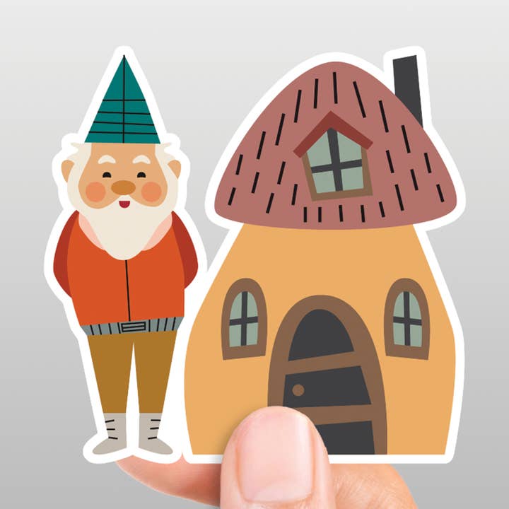Cute Gnome Sticker for wholesale by Mint Parcel