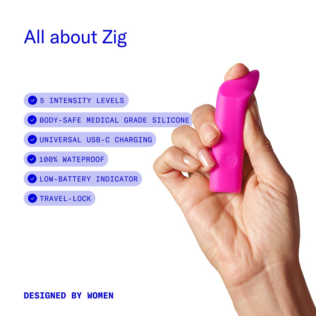 Pink Zig, Lipstick Vibrator for wholesale on Faire5