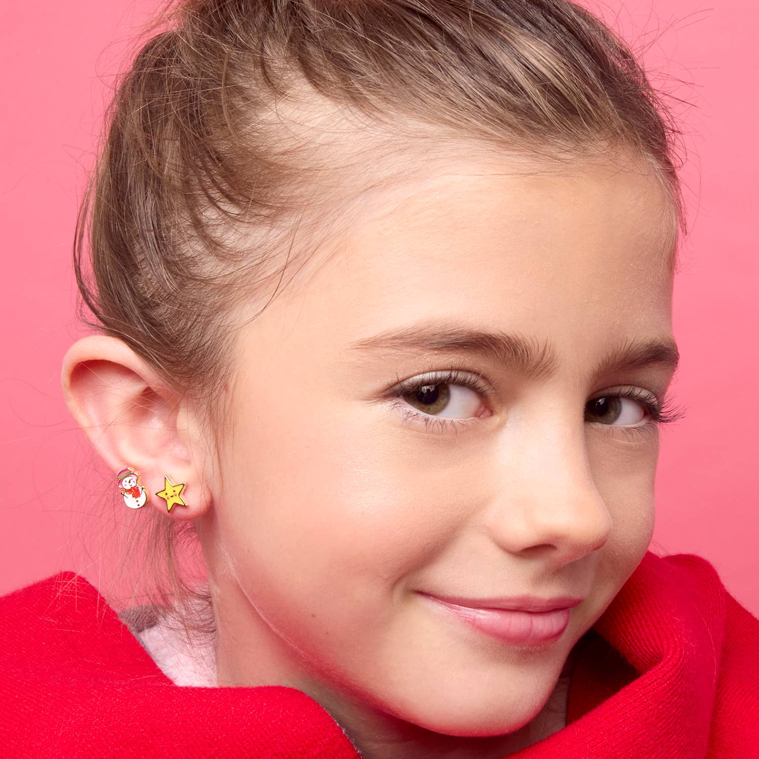 Girl Nation - Vente Clous d'oreille - Boucles d'oreilles Étoiles Brillantes | Clous | Petit Cadeau de Noël3