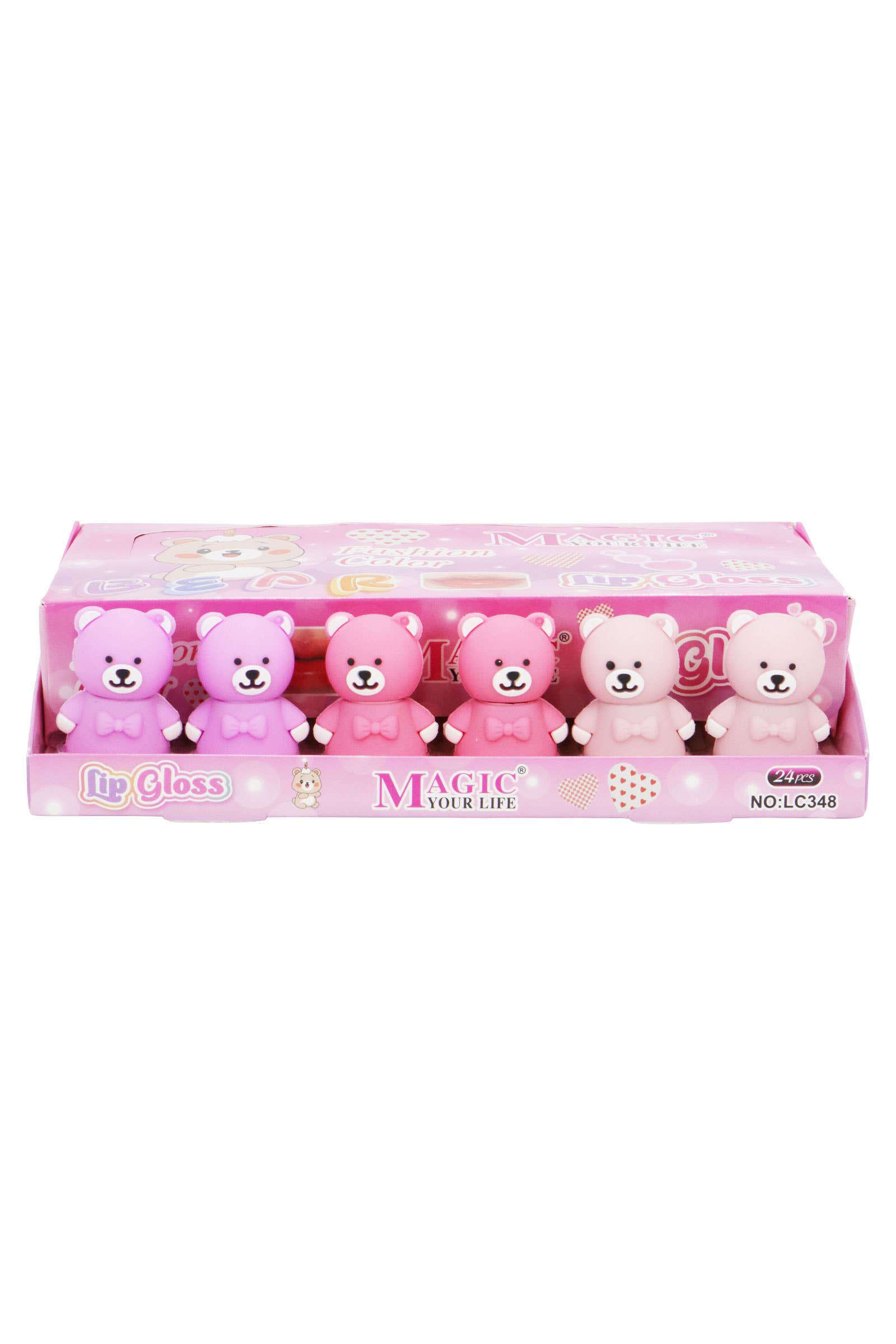 ASSORTED Teddy Bear Moisturizing Tint Lip Gloss - 24 Pcs for wholesale on Faire3