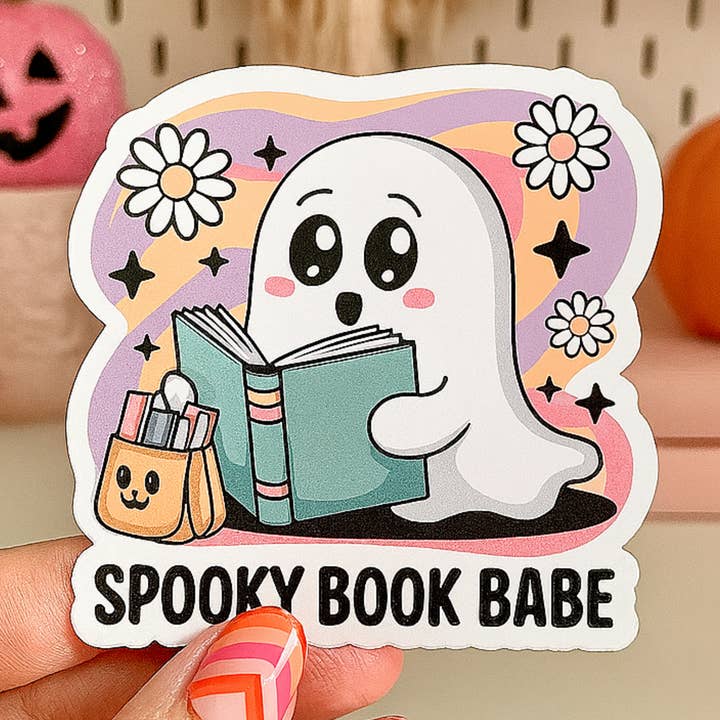 Gruseliger Buchliebhaber Aufkleber für den Großhandel von Auburn Row Design