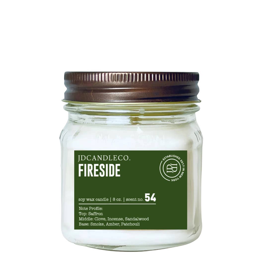 JD Candle Co. - Wholesale Jar/Filled Candle - Holiday 8 oz Mason Jar Candles6