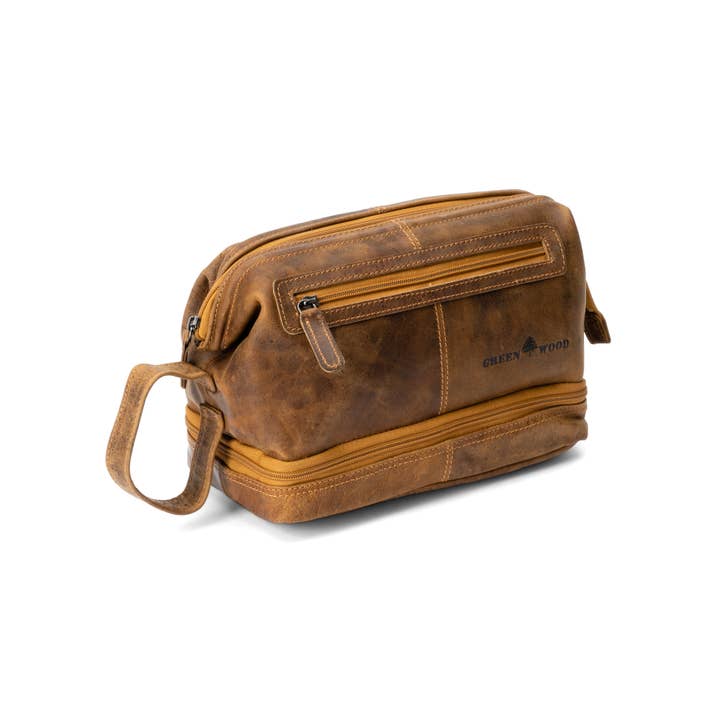 Greenwood Leather - Wholesale Toiletry Bag - Unisex - Napier Leather Toiletry Bag2